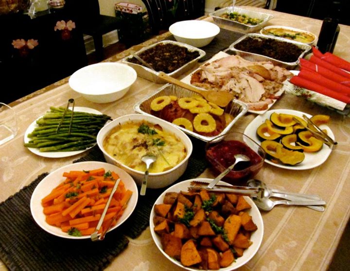 traditional thanksgiving dinner menu list