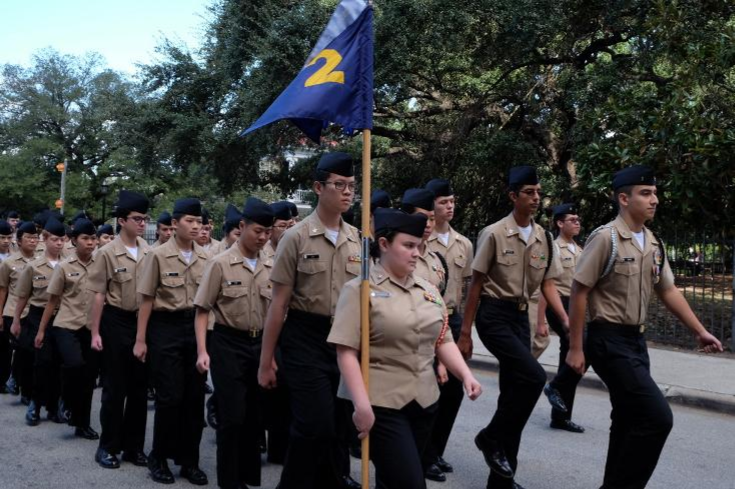 First-year+NJROTC+cadet+honors+veterans