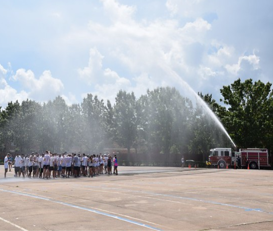 Band members join together to kickoff the new season