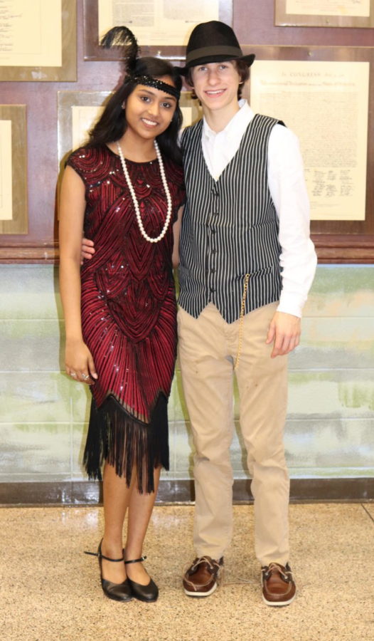 Rhea Singh and Conner Seamonds all decked out for the Gatsby Gala!!