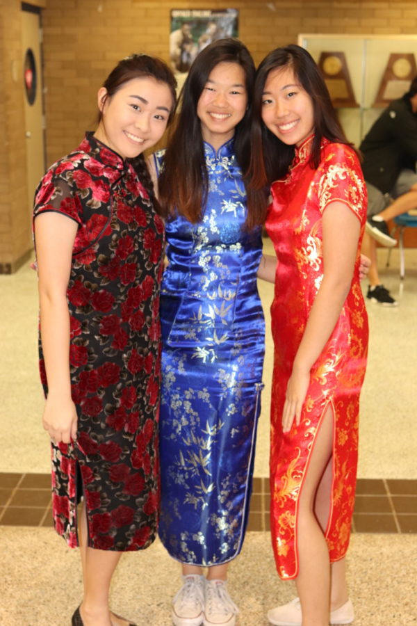 Students dressed in traditional, cultural attire to prepare for Clements annual iFest!