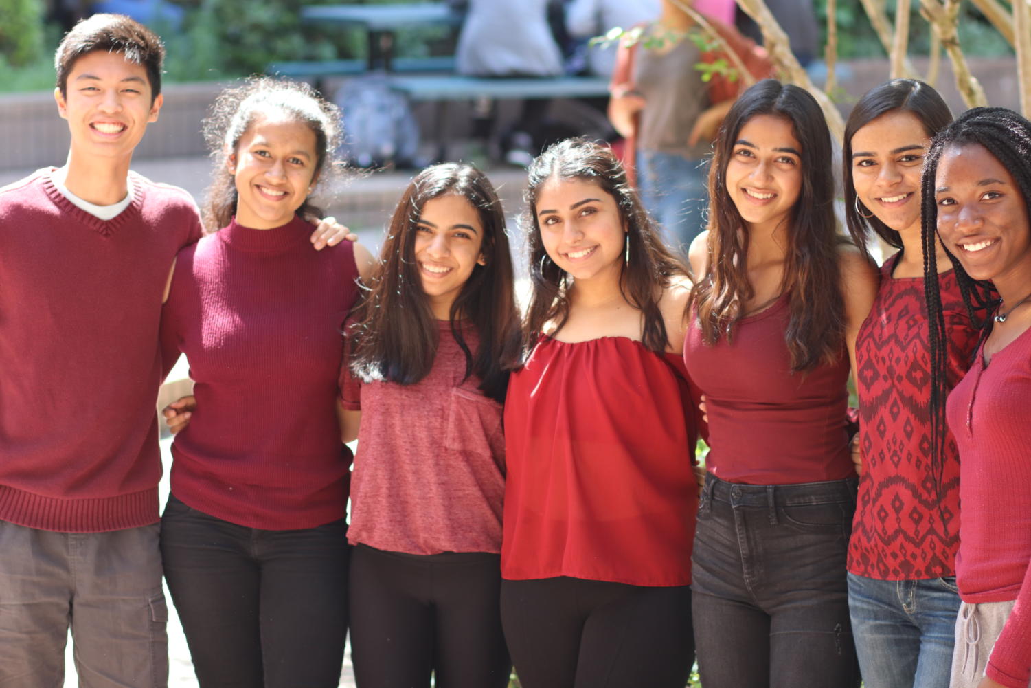 Students support Mental Health Awareness Week by wearing maroon and silver to commemorate the lives lost at Douglas High School.
