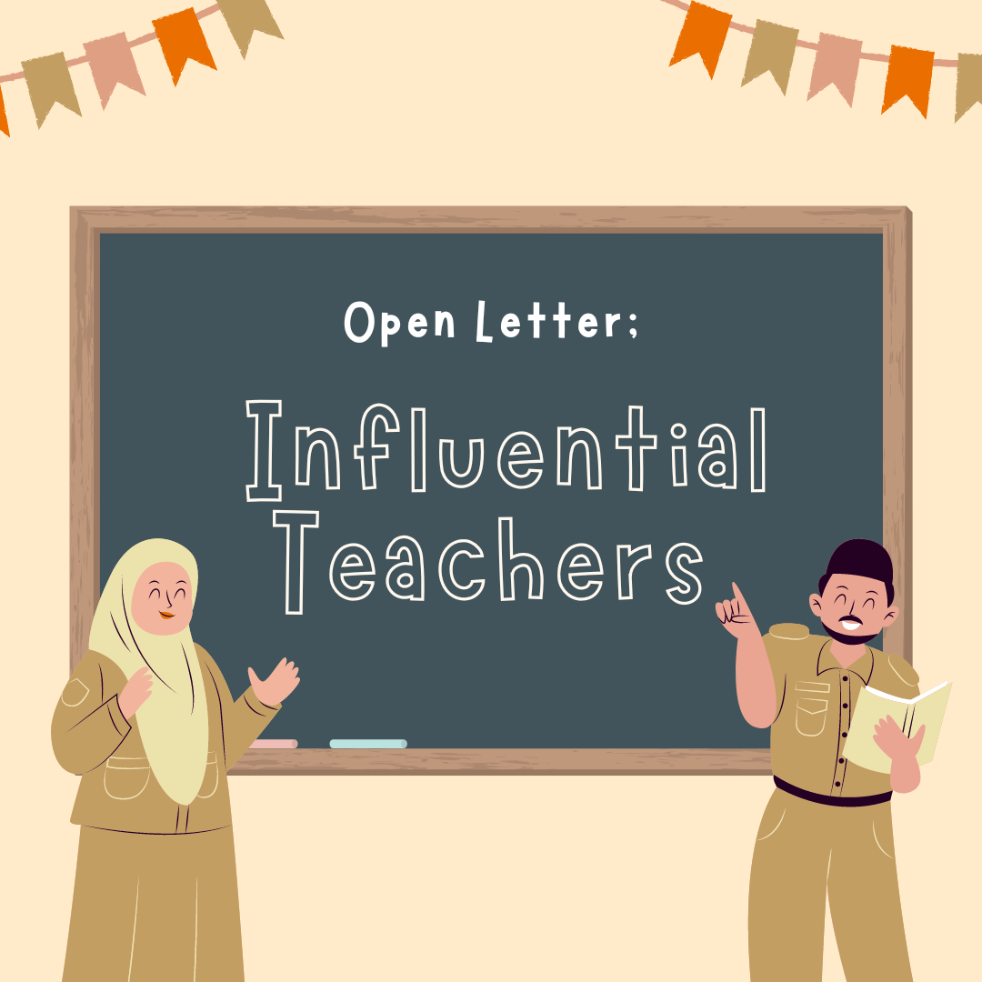 Open Letter: Influential Teachers