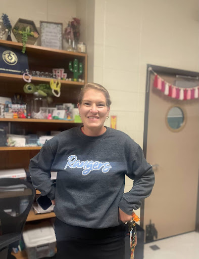 Amber Brooks, a first-year chemistry teacher and coach, believes in taking risks. Brooks coaches flag football and serves as the campus liasion for Student VOICES.