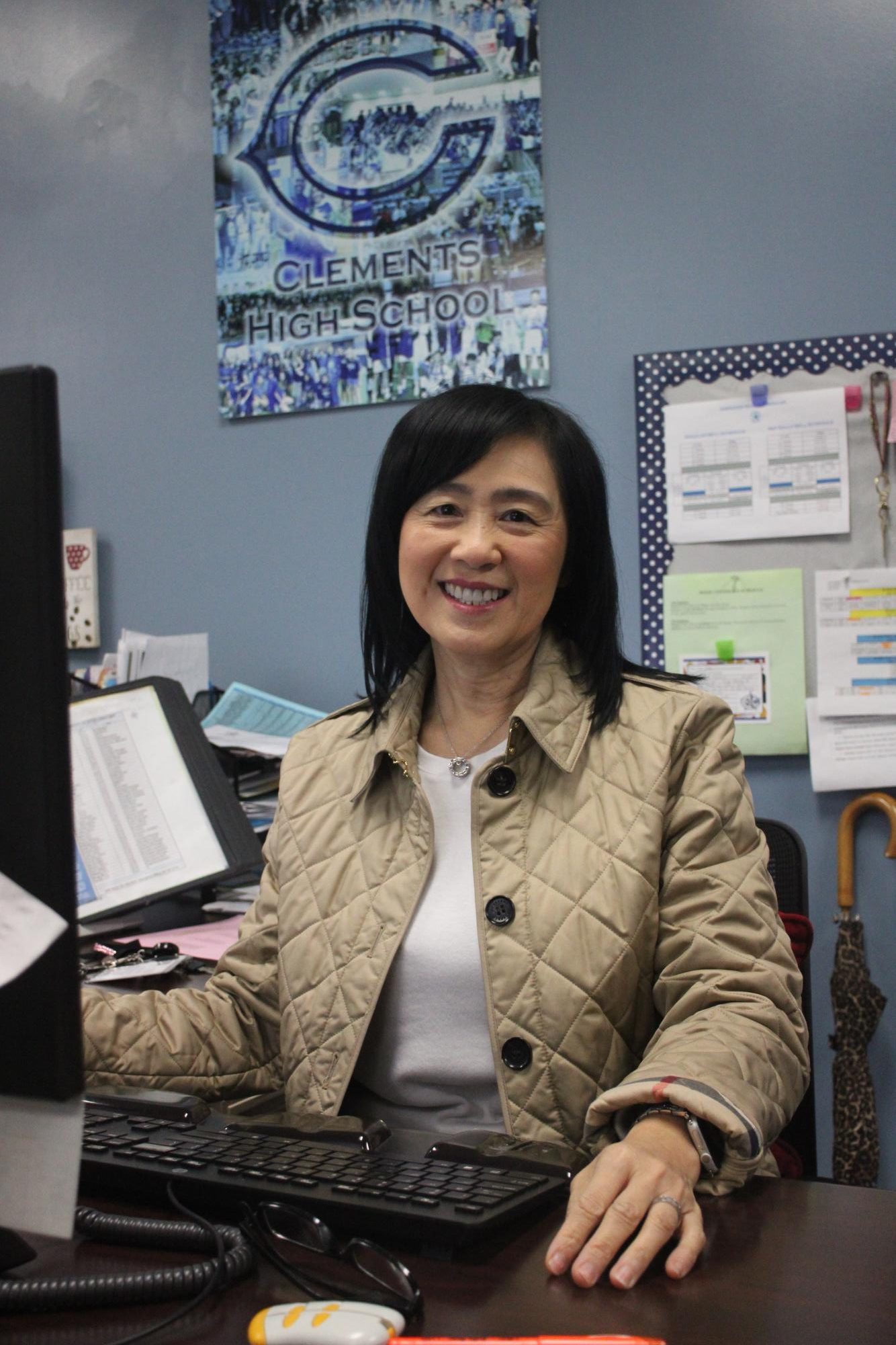 Attendance clerk Micky Wong didn’t miss a single day during her first seven years of working at Clements and has racked up over 80 vacation days since then.