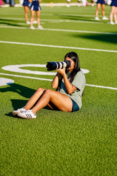 Junior Lipi Shah said she prefers taking candid photos instead of posed ones because they feel more real.